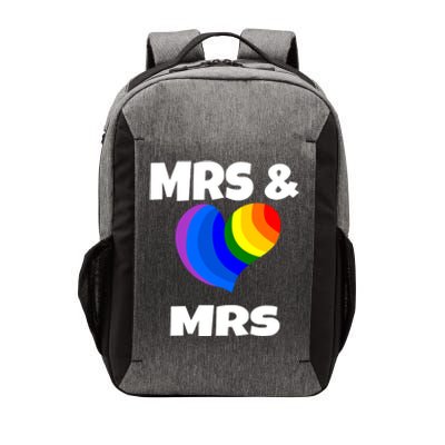 Mrs And Mrs Lgbtq Valentines Day Matching Couple Gift Lesbian Funny Gift Vector Backpack