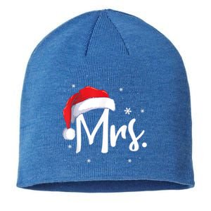 Mr And Mrs Claus Couples Matching Christmas Pajamas Santa Cool Gift Sustainable Beanie