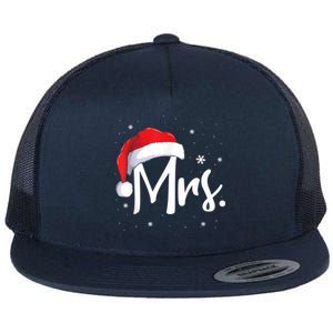 Mr And Mrs Claus Couples Matching Christmas Pajamas Santa Cool Gift Flat Bill Trucker Hat