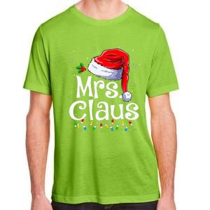 Mr And Mrs Claus Couples Matching Christmas Pajamas Santa Adult ChromaSoft Performance T-Shirt