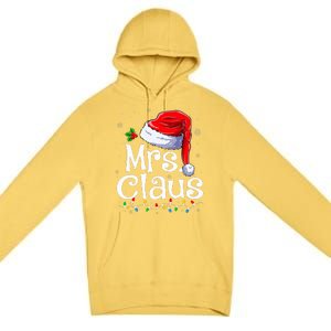 Mr And Mrs Claus Couples Matching Christmas Pajamas Santa Premium Pullover Hoodie