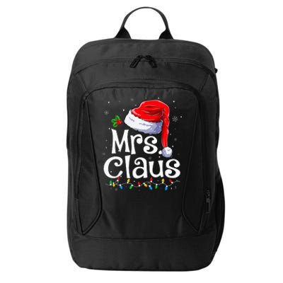 Mr And Mrs Claus Couples Matching Christmas Pajamas Santa City Backpack