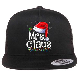 Mr And Mrs Claus Couples Matching Christmas Pajamas Santa Flat Bill Trucker Hat