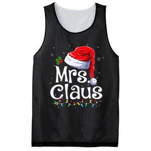 Mr And Mrs Claus Couples Matching Christmas Pajamas Santa Mesh Reversible Basketball Jersey Tank