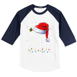 Mr And Mrs Claus Couples Matching Christmas Pajamas Santa Baseball Sleeve Shirt