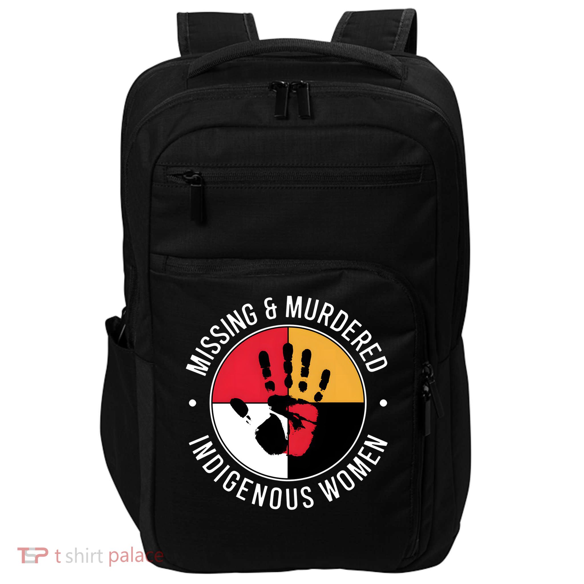Missing and murdered indigenous women Impact Tech Backpack