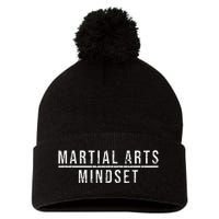 Martial Arts Mindset Martial Artist Vintage Pom Pom 12in Knit Beanie