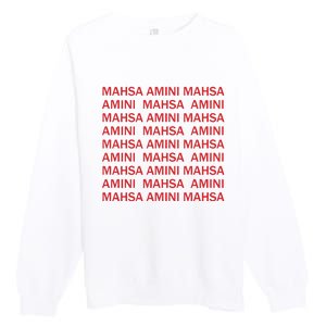 Mahsa Amini Mahsa Amini Premium Crewneck Sweatshirt