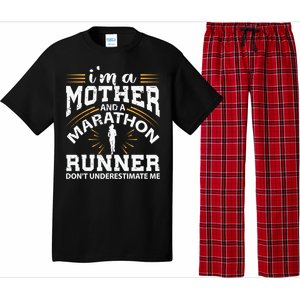 Mother And Marathon Runner Great Gift Funny Mom Gift Pajama Set