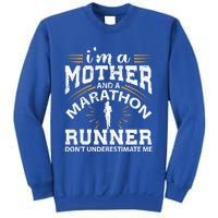 Mother And Marathon Runner Great Gift Funny Mom Gift Sweatshirt