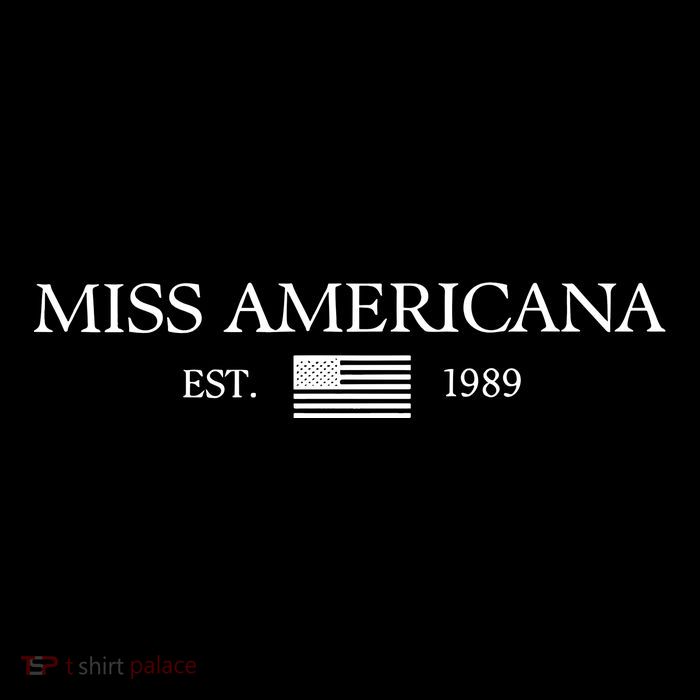 Miss Americana Minimalist Est 1989 Usa Flag Baby Bodysuit