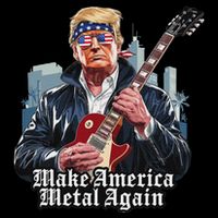 Make America Metal Again Trump Rock Heavy Music Thrash Zip Tote Bag