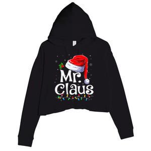 Mr and Mrs Claus Couples Matching Christmas Pajamas Santa  Crop Fleece Hoodie