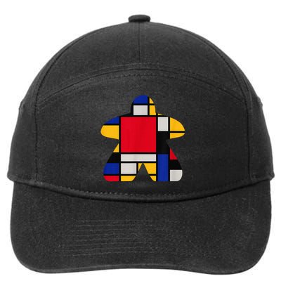 Modern Art Meeple 7-Panel Snapback Hat