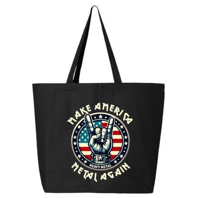 Make America Metal Again Trump Rock Heavy Music Thrash 25L Jumbo Tote