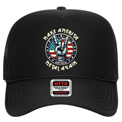 Make America Metal Again Trump Rock Heavy Music Thrash Trucker Hat