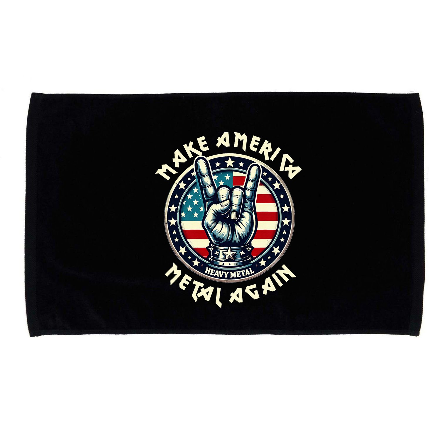Make America Metal Again Trump Rock Heavy Music Thrash Microfiber Hand Towel