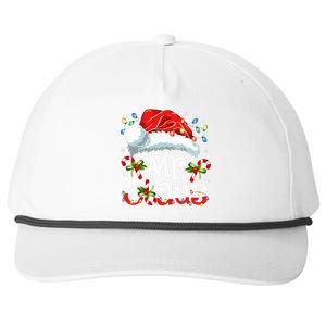 Mr And Mrs Claus Couples Matching Christmas Pajamas Santa Snapback Five-Panel Rope Hat