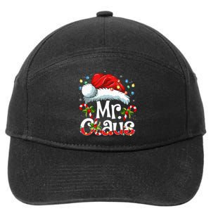 Mr And Mrs Claus Couples Matching Christmas Pajamas Santa 7-Panel Snapback Hat