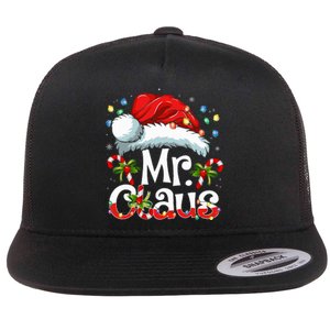 Mr And Mrs Claus Couples Matching Christmas Pajamas Santa Flat Bill Trucker Hat