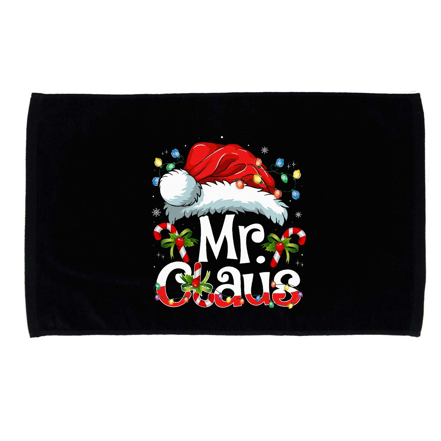 Mr And Mrs Claus Couples Matching Christmas Pajamas Santa Microfiber Hand Towel