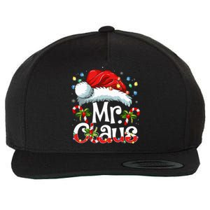 Mr And Mrs Claus Couples Matching Christmas Pajamas Santa Wool Snapback Cap