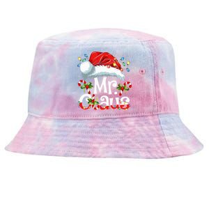 Mr And Mrs Claus Couples Matching Christmas Pajamas Santa Tie-Dyed Bucket Hat