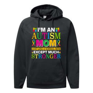 Motivational Autism Mom Colorful Autism Mom Autism Awareness Performance Fleece Hoodie