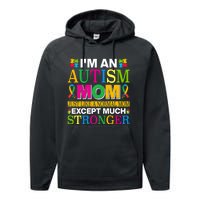 Motivational Autism Mom Colorful Autism Mom Autism Awareness Performance Fleece Hoodie