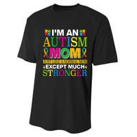 Motivational Autism Mom Colorful Autism Mom Autism Awareness Performance Sprint T-Shirt