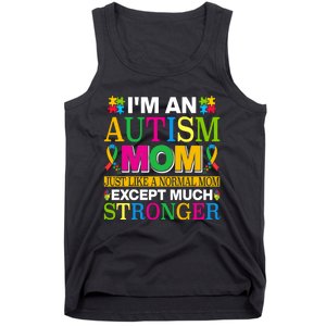 Motivational Autism Mom Colorful Autism Mom Autism Awareness Tank Top