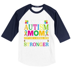 Motivational Autism Mom Colorful Autism Mom Autism Awareness Baseball Sleeve Shirt