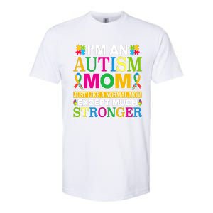 Motivational Autism Mom Colorful Autism Mom Autism Awareness Softstyle CVC T-Shirt