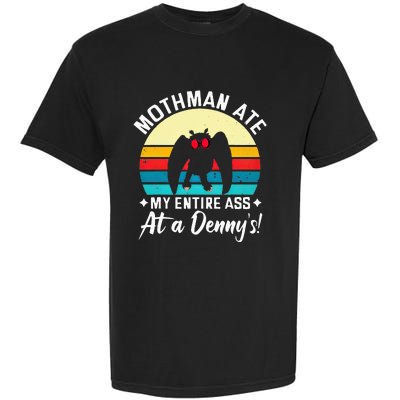 Mothman Ate My Entire Ass Mothman Cryptid Garment-Dyed Heavyweight T-Shirt