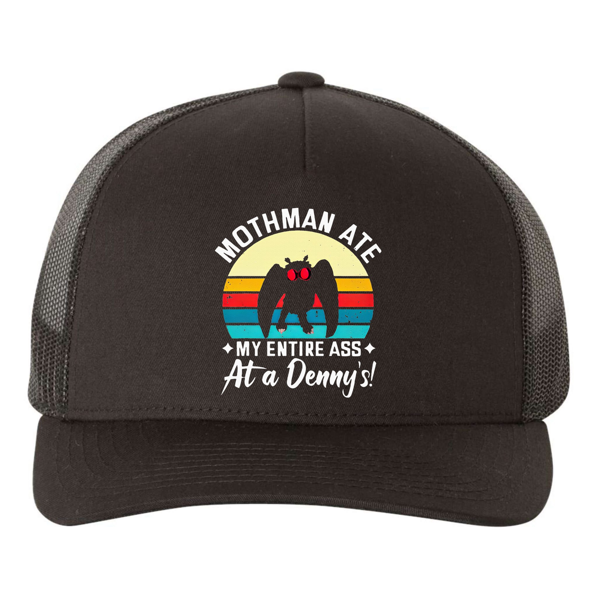 Mothman Ate My Entire Ass Mothman Cryptid Yupoong Adult 5-Panel Trucker Hat