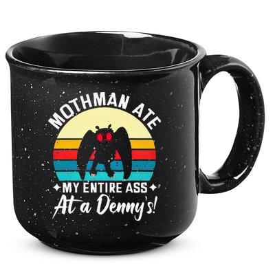 Mothman Ate My Entire Ass Mothman Cryptid 15oz Campfire Ceramic Mug