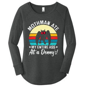 Mothman Ate My Entire Ass Mothman Cryptid Women's Perfect Tri Tunic Long Sleeve Shirt