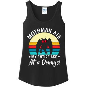 Mothman Ate My Entire Ass Mothman Cryptid Ladies Essential Tank