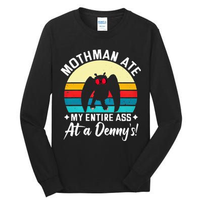 Mothman Ate My Entire Ass Mothman Cryptid Tall Long Sleeve T-Shirt