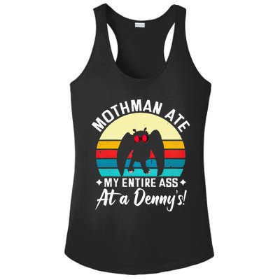 Mothman Ate My Entire Ass Mothman Cryptid Ladies PosiCharge Competitor Racerback Tank