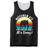 Mothman Ate My Entire Ass Mothman Cryptid Mesh Reversible Basketball Jersey Tank