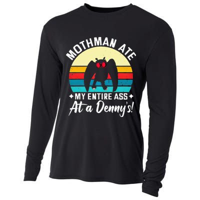 Mothman Ate My Entire Ass Mothman Cryptid Cooling Performance Long Sleeve Crew