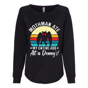 Mothman Ate My Entire Ass Mothman Cryptid Womens California Wash Sweatshirt