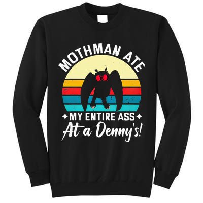 Mothman Ate My Entire Ass Mothman Cryptid Tall Sweatshirt
