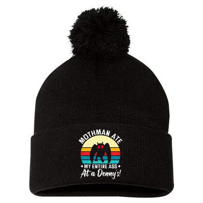 Mothman Ate My Entire Ass Mothman Cryptid Pom Pom 12in Knit Beanie