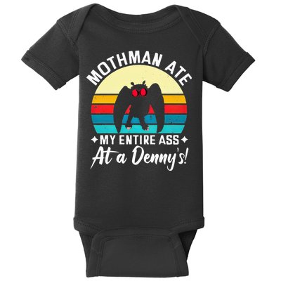 Mothman Ate My Entire Ass Mothman Cryptid Baby Bodysuit