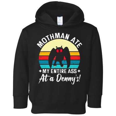 Mothman Ate My Entire Ass Mothman Cryptid Toddler Hoodie