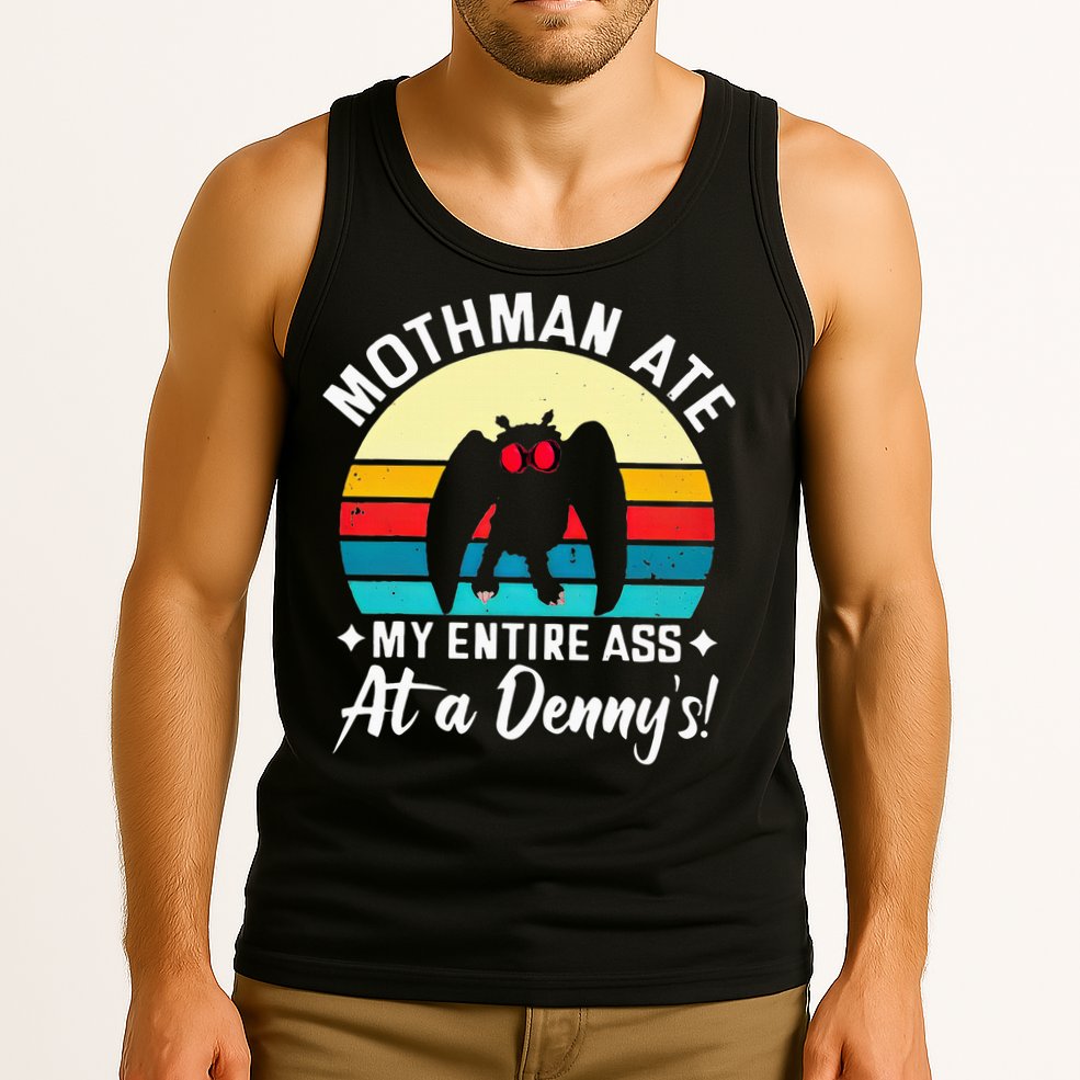 Mothman Ate My Entire Ass Mothman Cryptid Tank Top