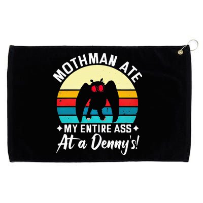 Mothman Ate My Entire Ass Mothman Cryptid Grommeted Golf Towel