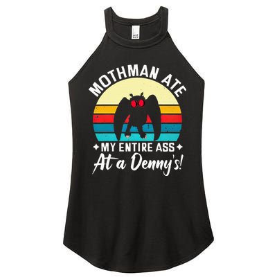 Mothman Ate My Entire Ass Mothman Cryptid Women's Perfect Tri Rocker Tank